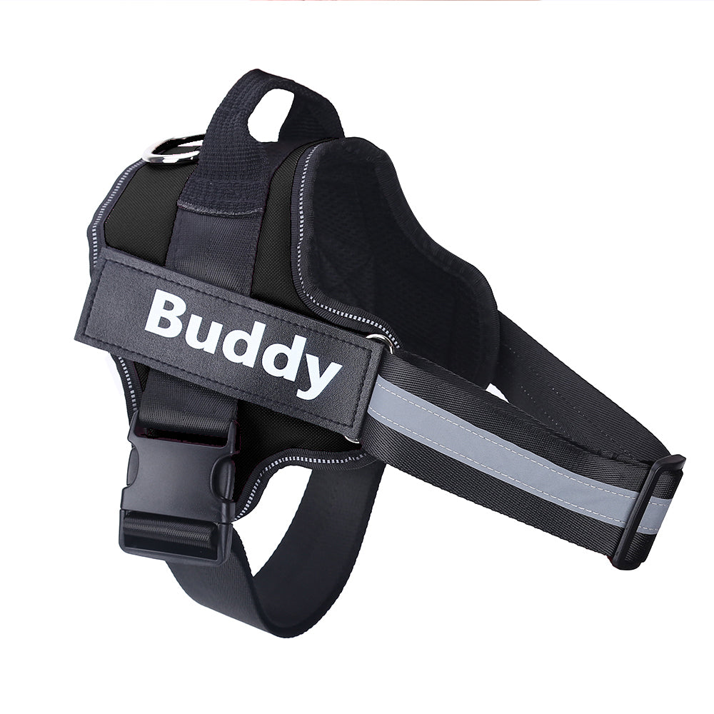 🐶✨ "Tail-Wagging Bliss! 🐾 Personalized NO PULL Reflective Pet Harness 🌟🐕
