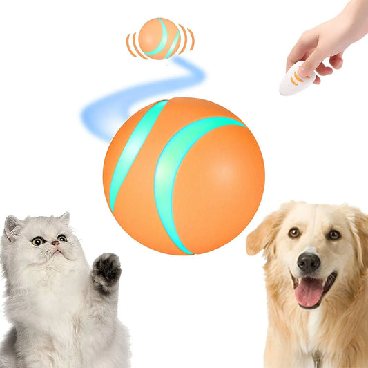 🌌 Smart Interactive LED Flashing Lights Pet Toy Ball with Remote Control 🐾